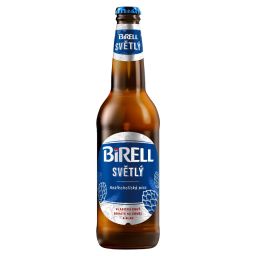 Birell Svetlý, nealkoholické pivo, fľaškové